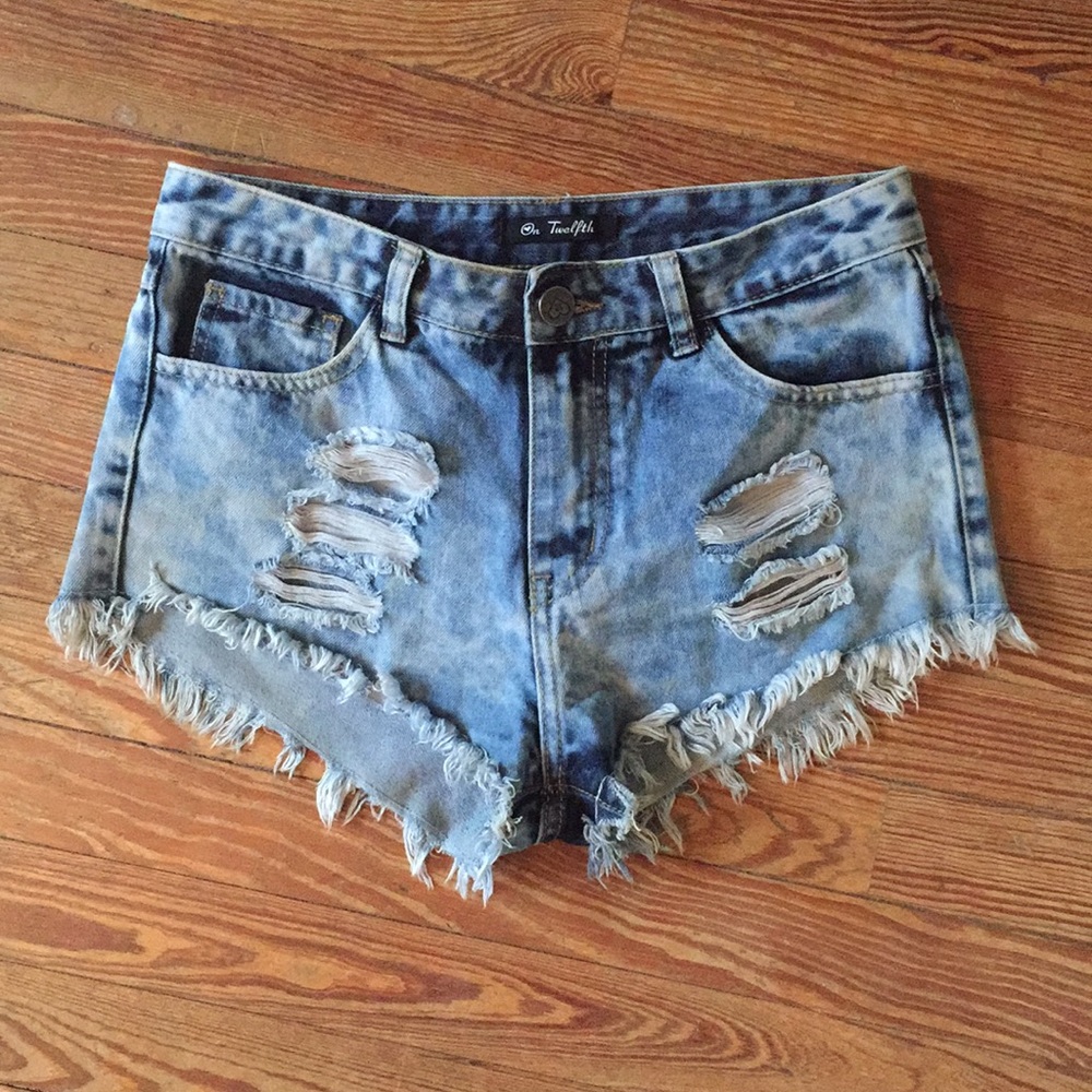 High rise shorts